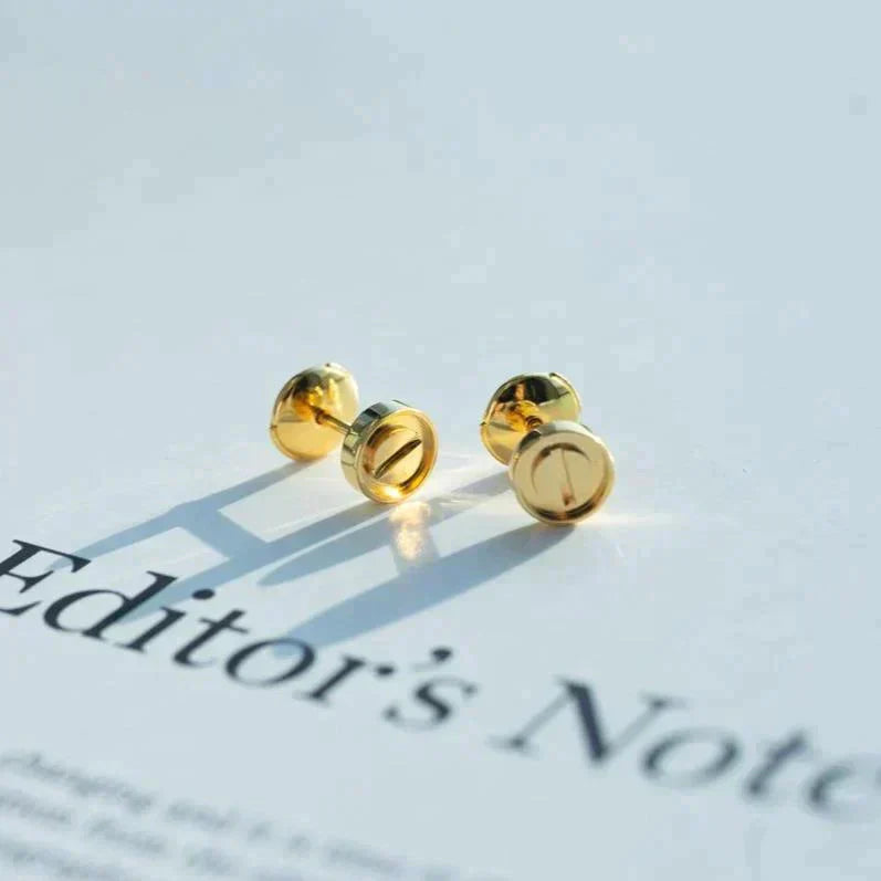 Miro LOVE EARRINGS GOLD 10MM