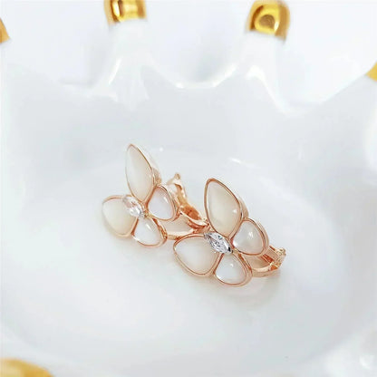 Miro BUTTERFLY MOP DIAMOND EARRINGS