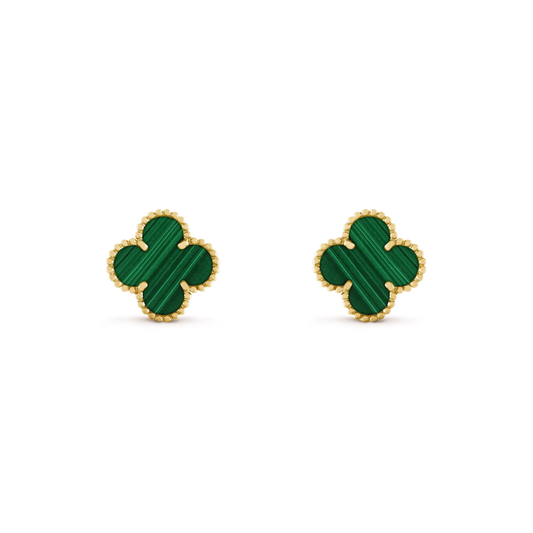 Miro CLOVER MEDIUM 1 MOTIFS MALACHITE  EARRINGS