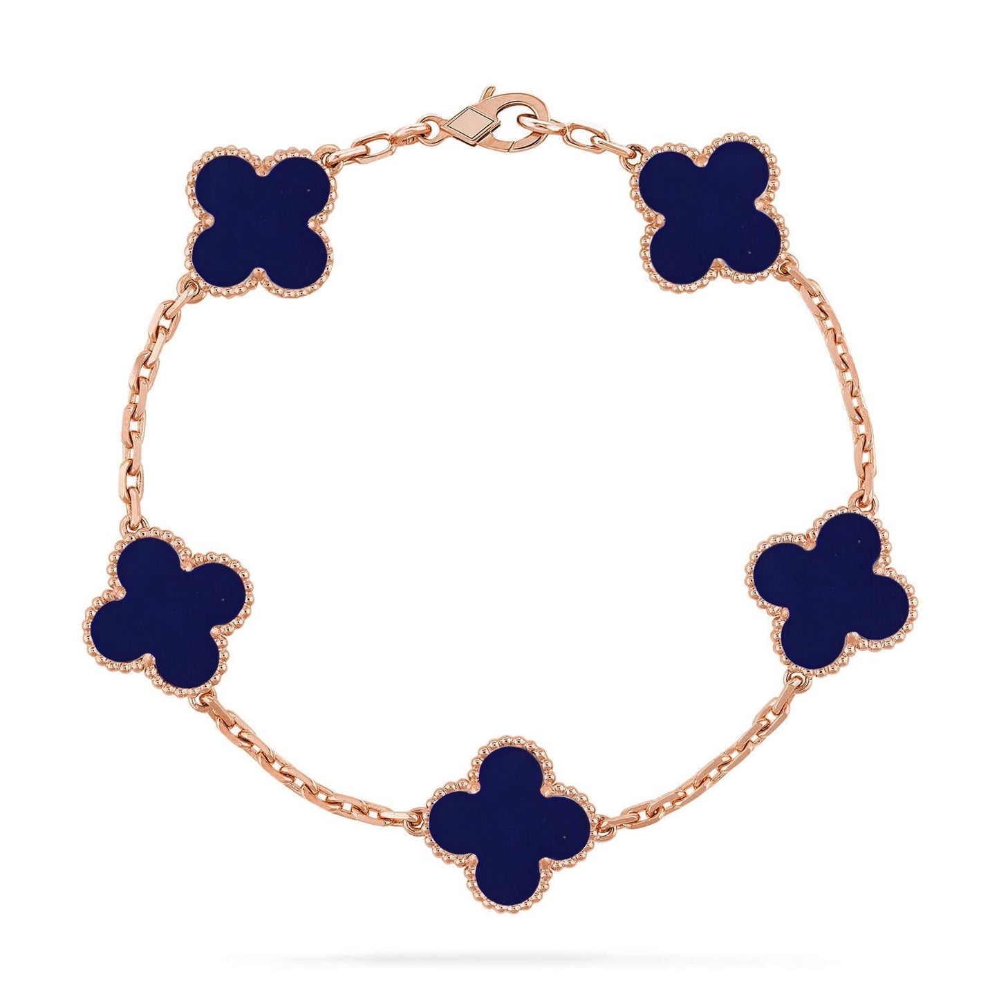 [Miro ]New CLOVER 5 MOTIF LAPIS LAZULI BRACELET COLLECTION
