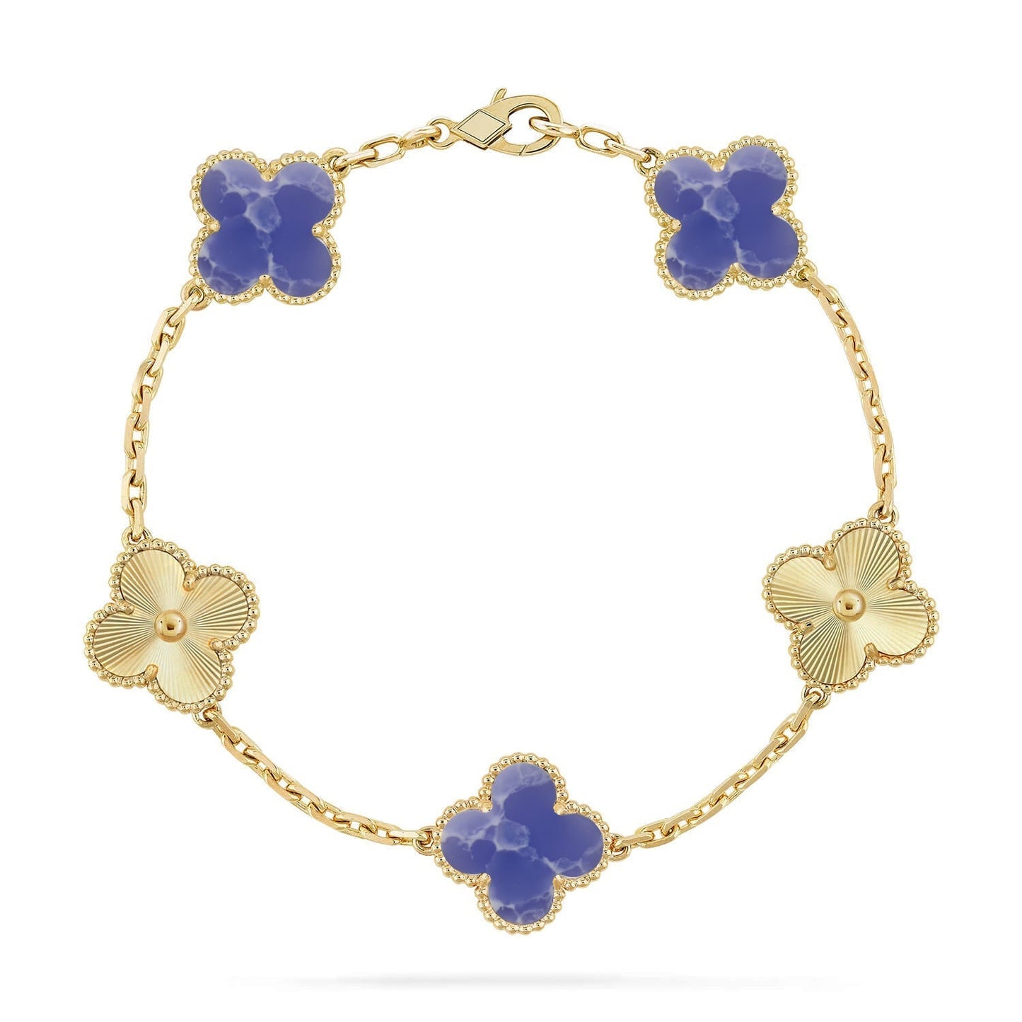 [Miro ]New CLOVER 5 MOTIF BLUE VEINS BRACELET COLLECTION