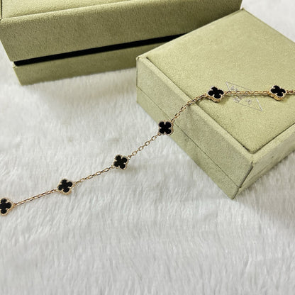 [Miro ]CLOVER 6 MOTIF  ONYXS BRACELET