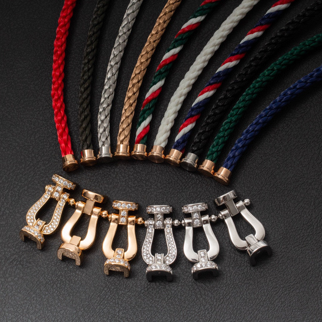 Miro FORCE LARGE HORSESHOE NO DIAMOND BRACELET ROSE GOLD