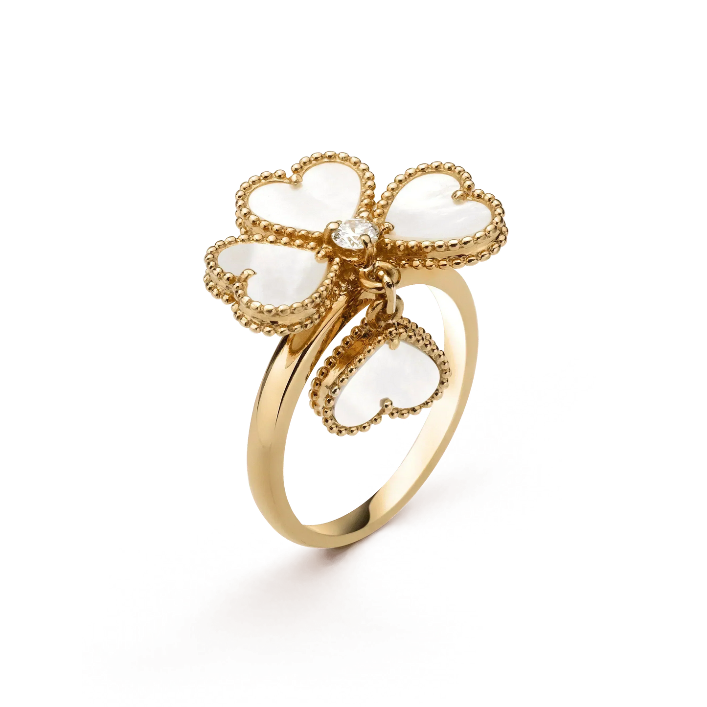 Miro SWEET CLOVER WHITE MOP RING