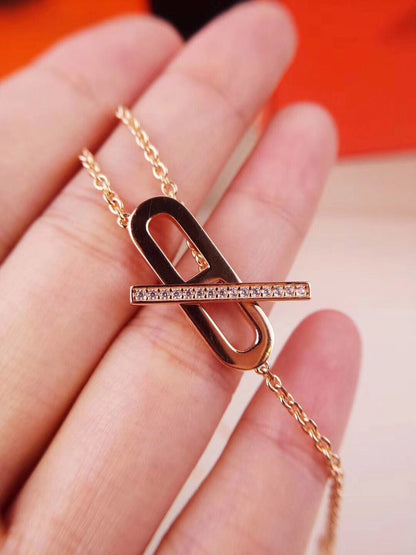 Miro HM NECKLACE PLATINUM ROSE GOLD DIAMOND