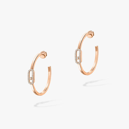 [Miro ]CREOLES MOVE UNO PM DIAMOND EARRINGS