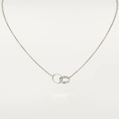 Miro LOVE NECKLACE PINK GOLD AND SILVER