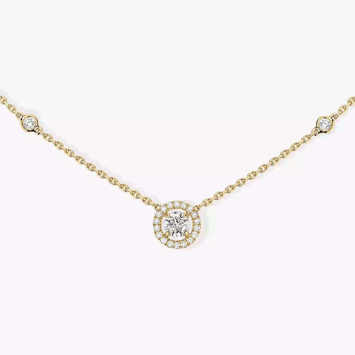 [Miro ]Diamond Necklace 0,20ct Brilliant Shape Joy