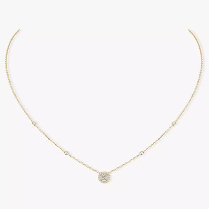 [Miro ]Diamond Necklace 0,20ct Brilliant Shape Joy