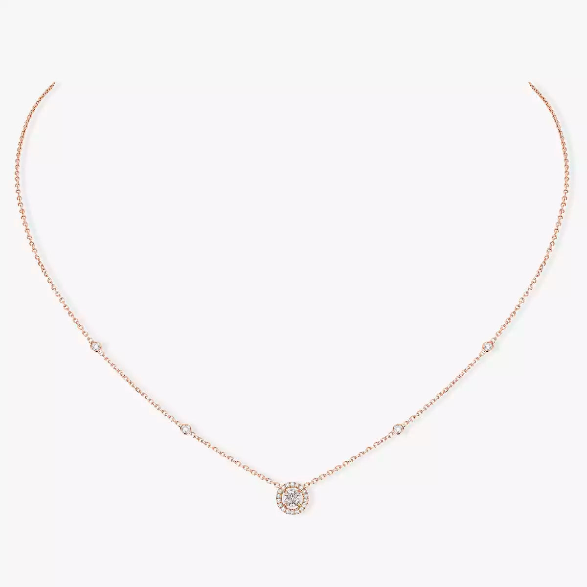 [Miro ]Diamond Necklace 0,20ct Brilliant Shape Joy