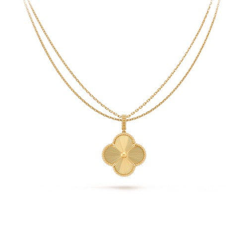 Miro CLOVER 25MM PEDANT NECKLACE GOLD