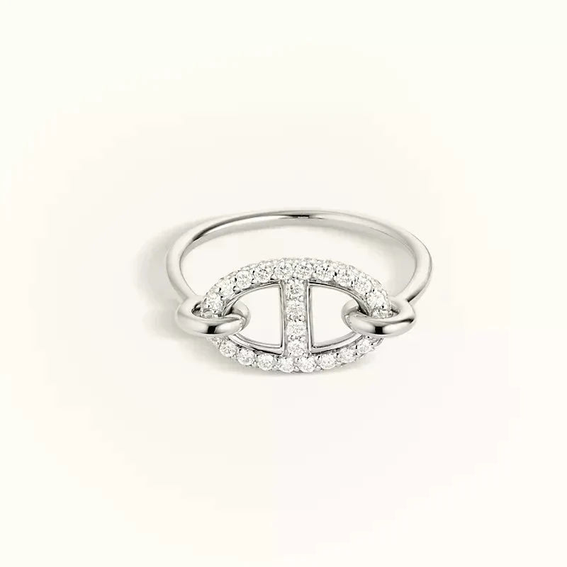 Miro RONDE SMALL SILVER DIAMOND RING