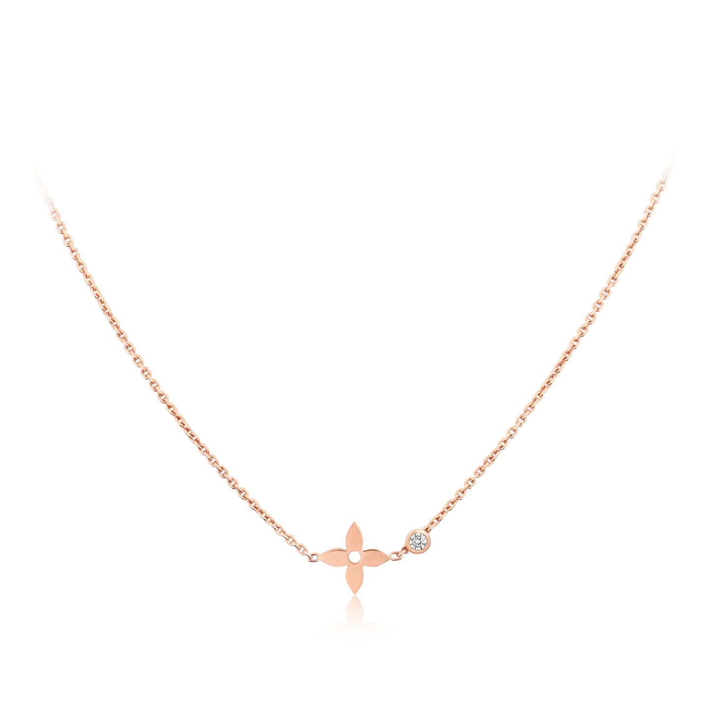 Miro BLOSSOM PENDANT PINK GOLD AND DIAMOND