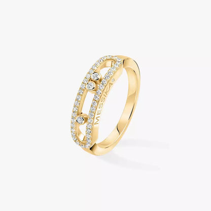 [Miro ] Baby Move Gold Diamond Pave_ Ring
