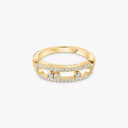 [Miro ] Baby Move Gold Diamond Pave_ Ring