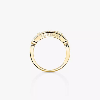 [Miro ] Baby Move Gold Diamond Pave_ Ring