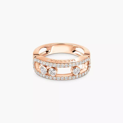 [Miro ] Move Gold Diamond Pave_ Ring