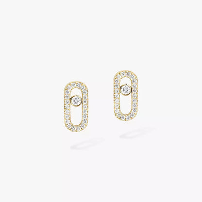 [Miro ]Move Uno Diamond Earrings