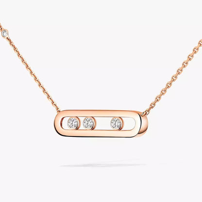 [Miro ] Baby Move Gold Diamond Necklace