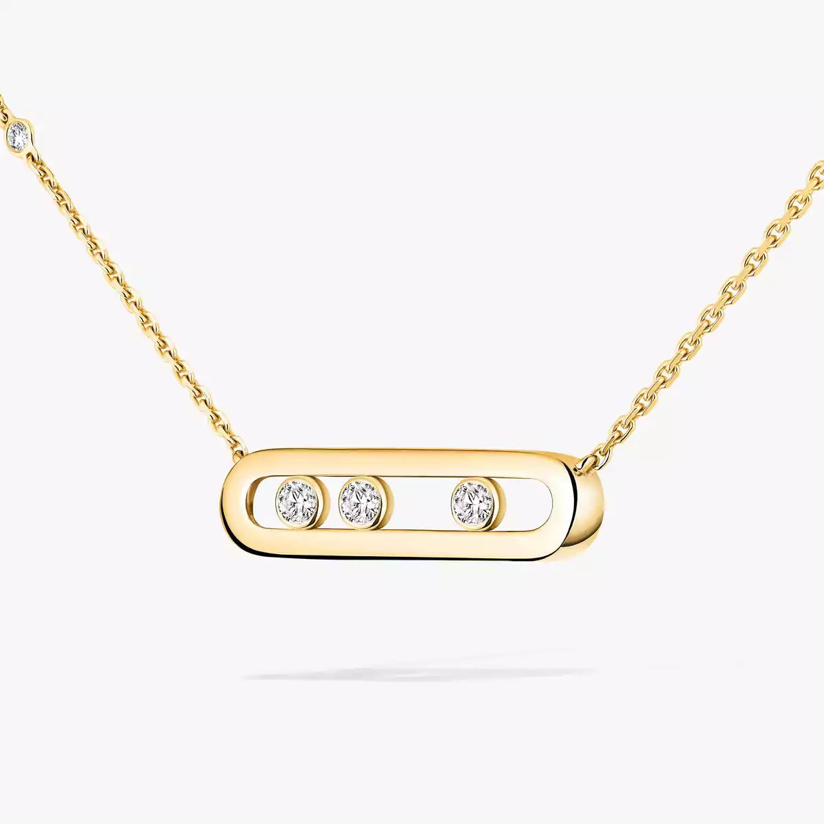 [Miro ] Baby Move Gold Diamond Necklace