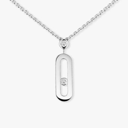[Miro ] Move Uno Gold Diamond Long Necklace