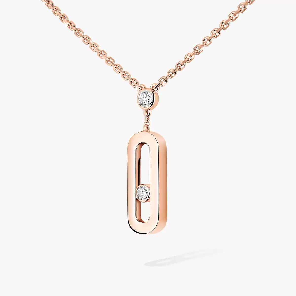 [Miro ] Move Uno Gold Diamond Long Necklace