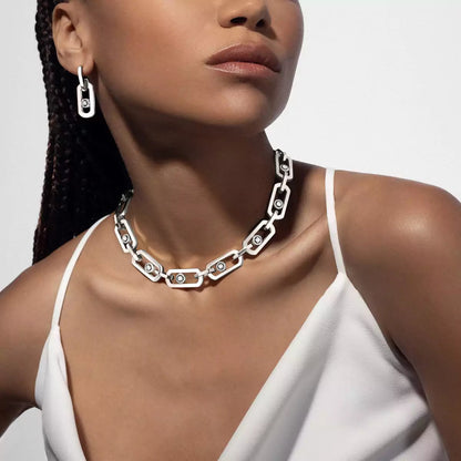 [Miro ]So Move XL Diamond Pendant Earrings